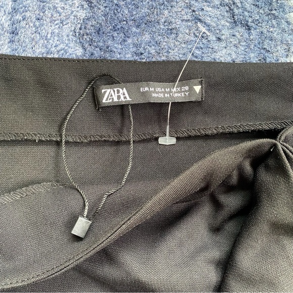 🖤 ZARA BLACK SIDE RUFFLE SLIT HIGH WAIST MAXI SKIRT! - Picture 14 of 15